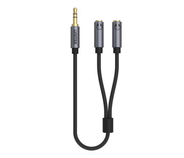 UNITEK Adapter Jack 3.5mm - 2x Jack 3.5mm Y-C956ABK - 326048 - zdjęcie